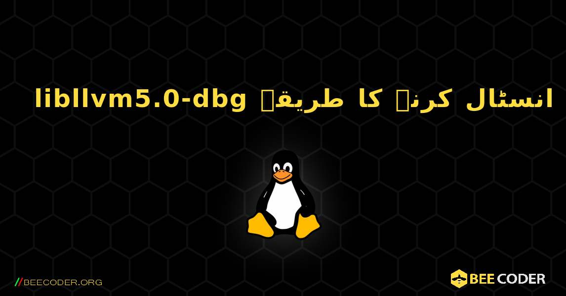 libllvm5.0-dbg  انسٹال کرنے کا طریقہ. Linux