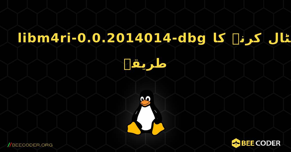 libm4ri-0.0.2014014-dbg  انسٹال کرنے کا طریقہ. Linux