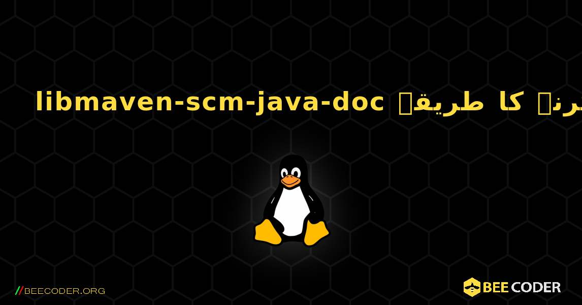 libmaven-scm-java-doc  انسٹال کرنے کا طریقہ. Linux