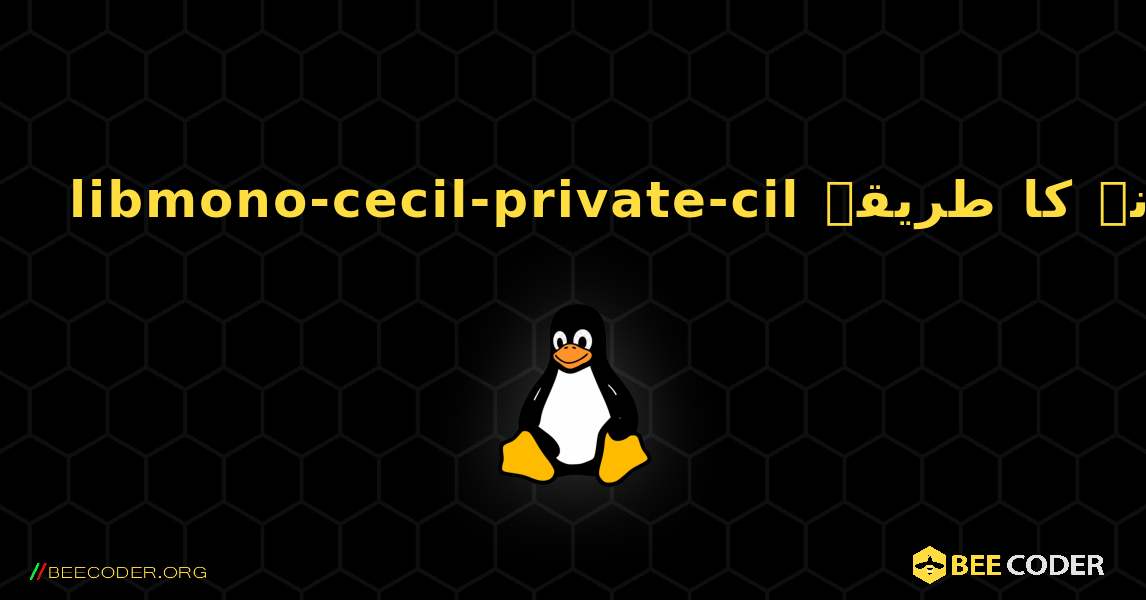 libmono-cecil-private-cil  انسٹال کرنے کا طریقہ. Linux