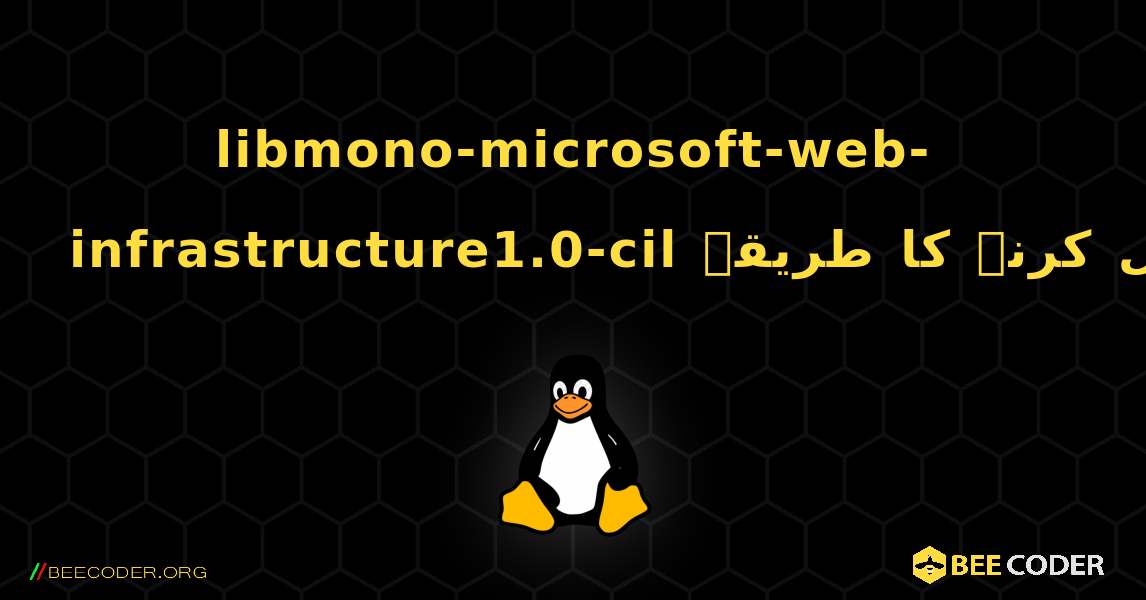 libmono-microsoft-web-infrastructure1.0-cil  انسٹال کرنے کا طریقہ. Linux