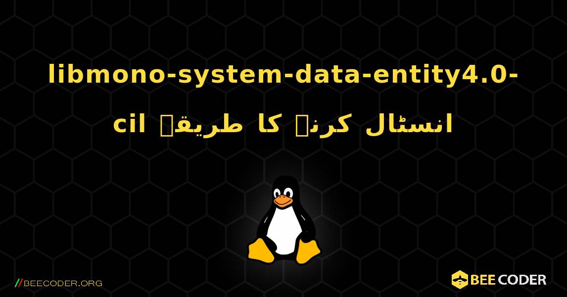 libmono-system-data-entity4.0-cil  انسٹال کرنے کا طریقہ. Linux