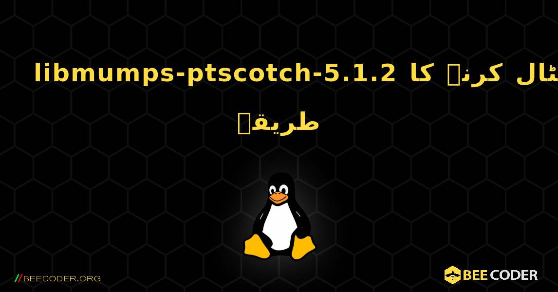 libmumps-ptscotch-5.1.2  انسٹال کرنے کا طریقہ. Linux