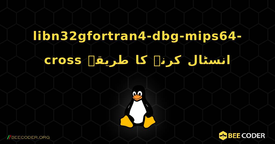 libn32gfortran4-dbg-mips64-cross  انسٹال کرنے کا طریقہ. Linux