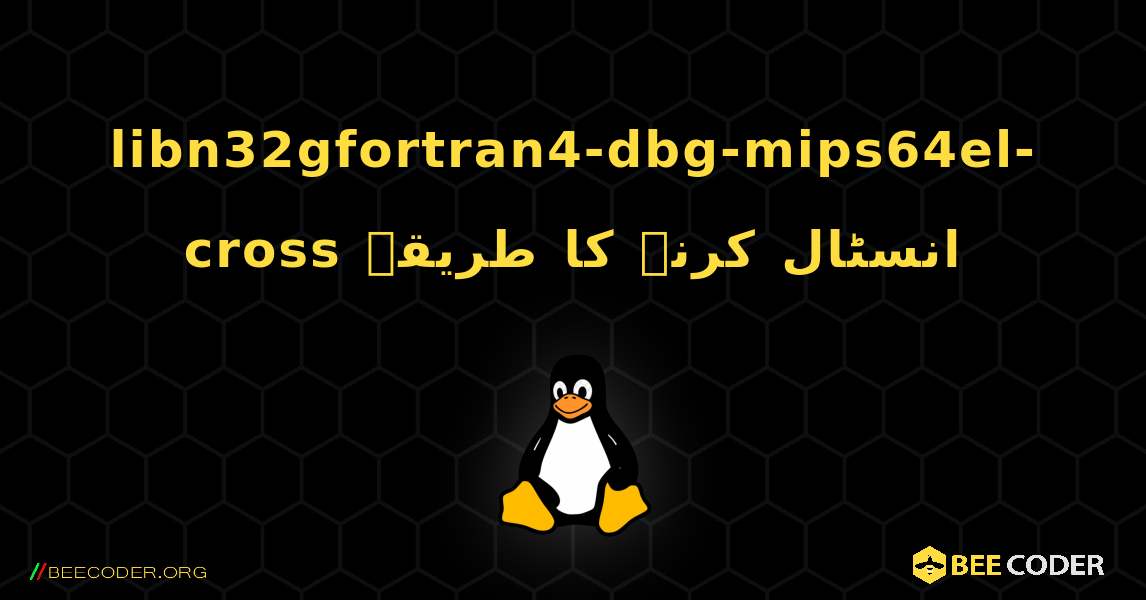 libn32gfortran4-dbg-mips64el-cross  انسٹال کرنے کا طریقہ. Linux