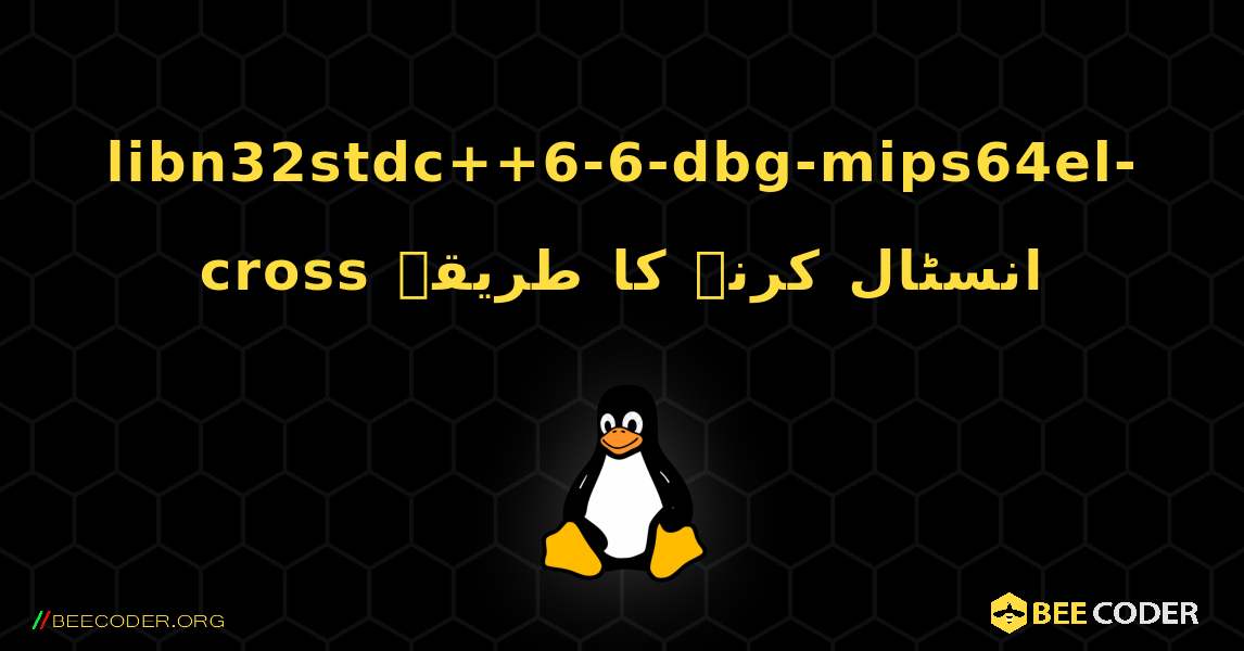 libn32stdc++6-6-dbg-mips64el-cross  انسٹال کرنے کا طریقہ. Linux