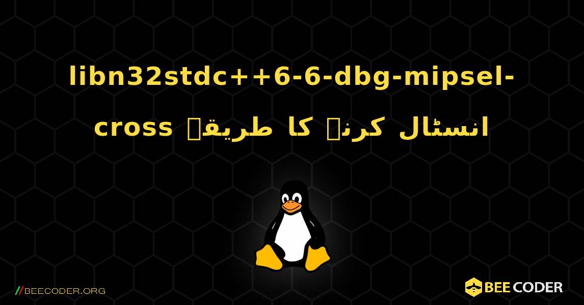 libn32stdc++6-6-dbg-mipsel-cross  انسٹال کرنے کا طریقہ. Linux
