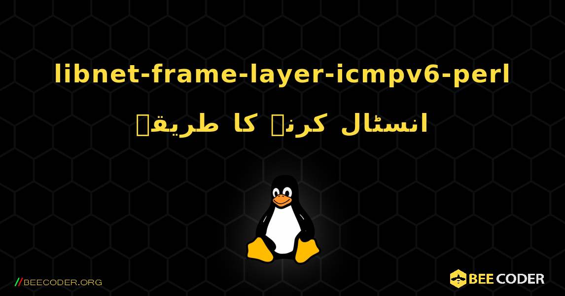 libnet-frame-layer-icmpv6-perl  انسٹال کرنے کا طریقہ. Linux