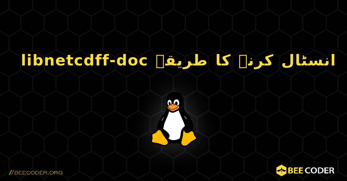 libnetcdff-doc  انسٹال کرنے کا طریقہ. Linux