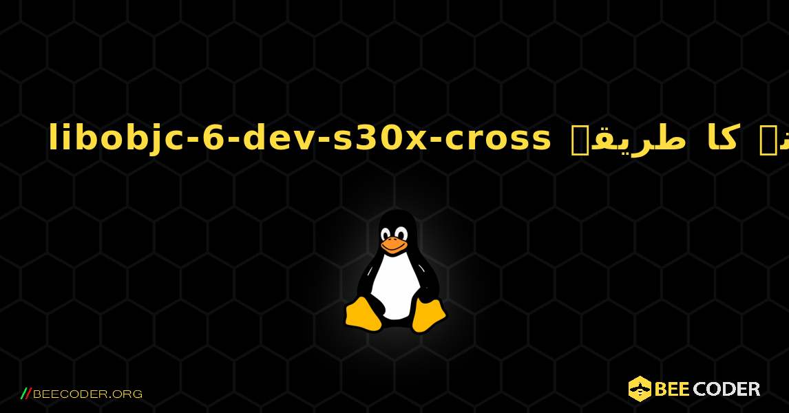 libobjc-6-dev-s30x-cross  انسٹال کرنے کا طریقہ. Linux