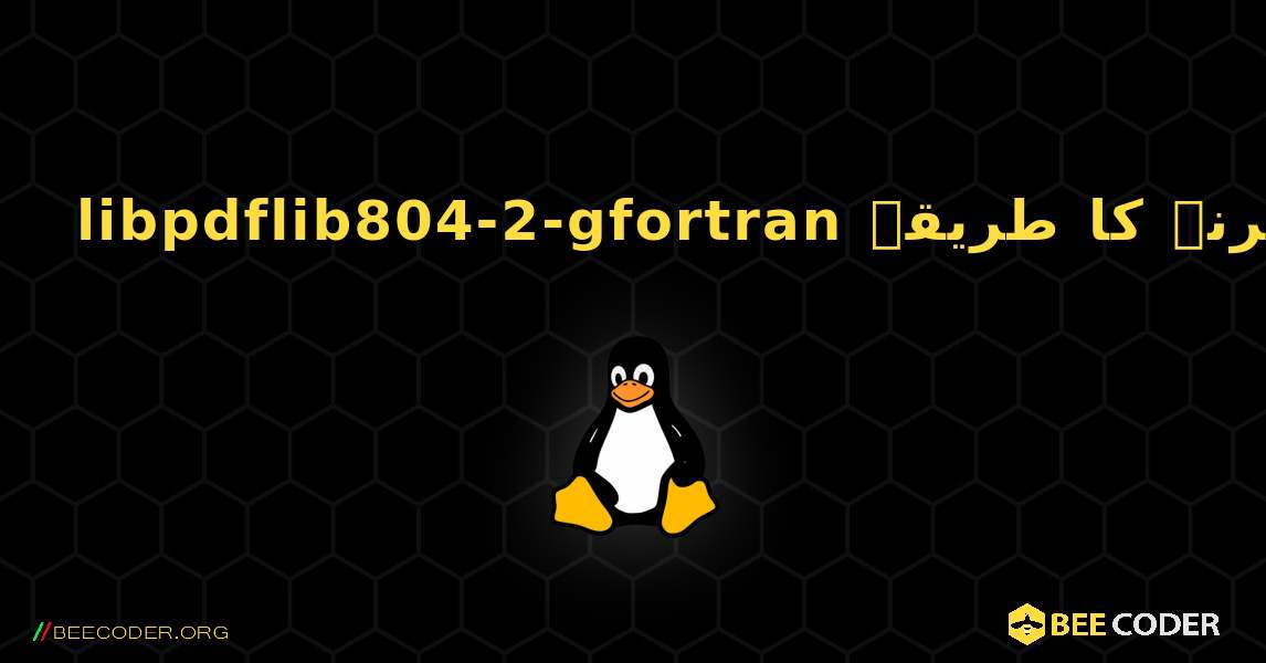 libpdflib804-2-gfortran  انسٹال کرنے کا طریقہ. Linux
