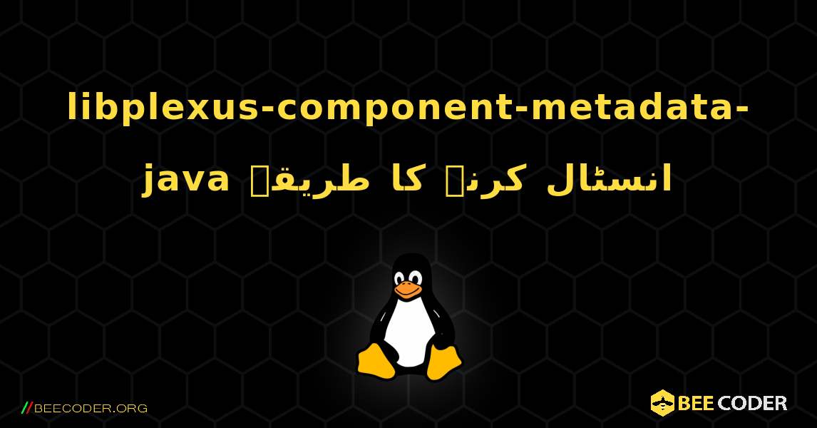 libplexus-component-metadata-java  انسٹال کرنے کا طریقہ. Linux