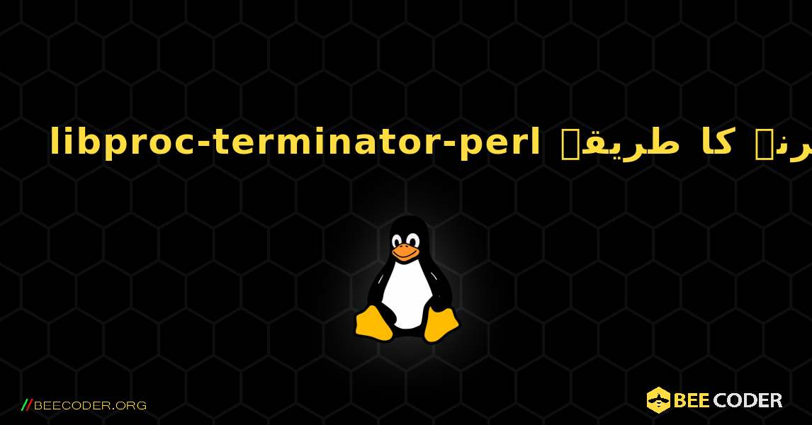 libproc-terminator-perl  انسٹال کرنے کا طریقہ. Linux