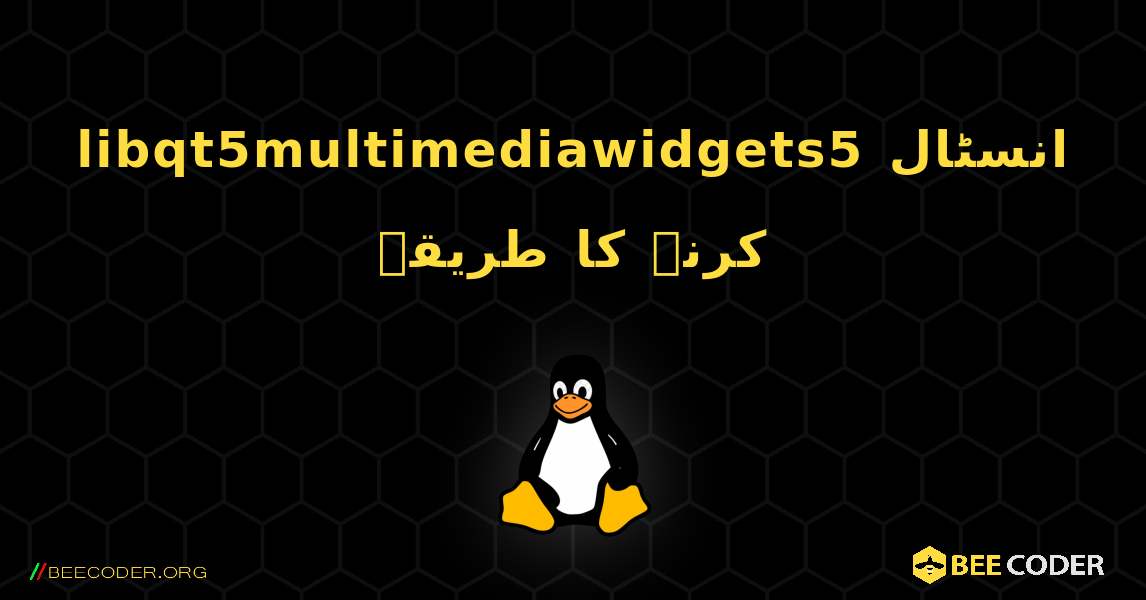 libqt5multimediawidgets5  انسٹال کرنے کا طریقہ. Linux