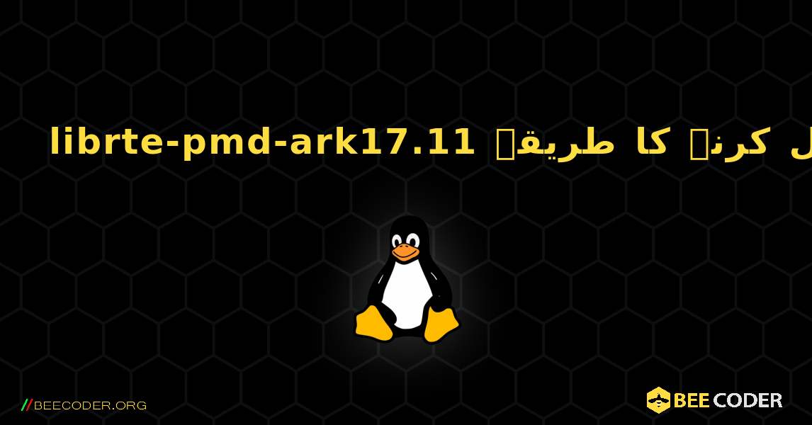 librte-pmd-ark17.11  انسٹال کرنے کا طریقہ. Linux