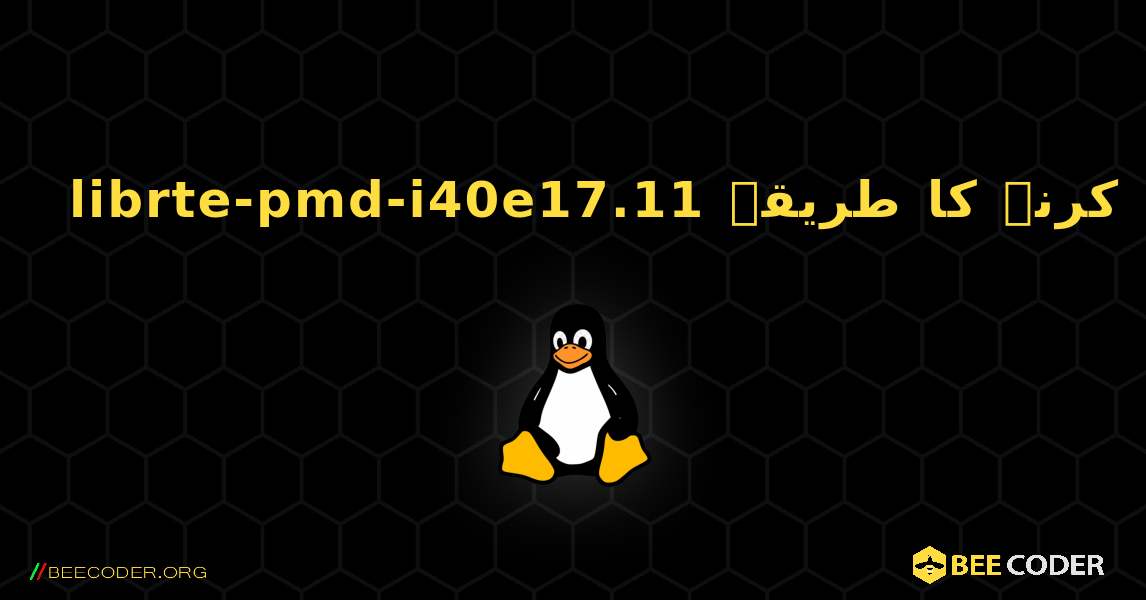 librte-pmd-i40e17.11  انسٹال کرنے کا طریقہ. Linux