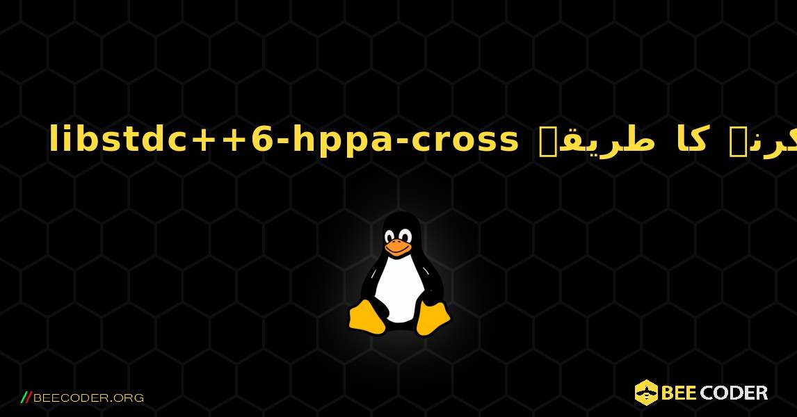 libstdc++6-hppa-cross  انسٹال کرنے کا طریقہ. Linux