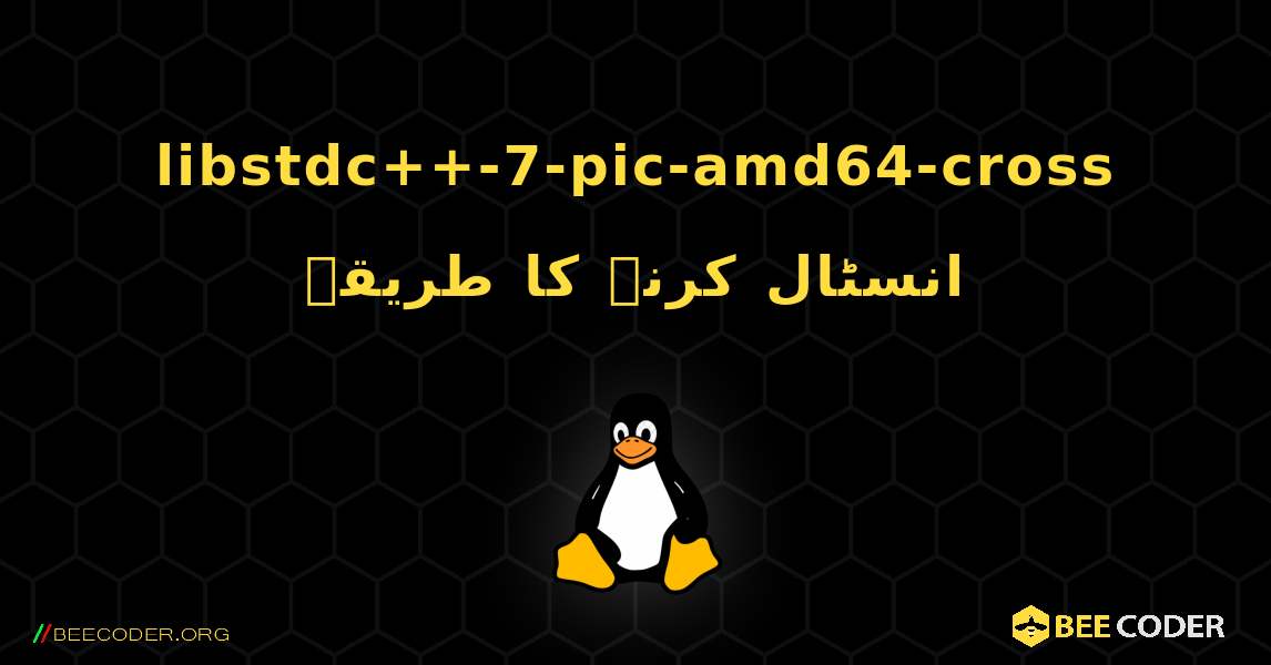 libstdc++-7-pic-amd64-cross  انسٹال کرنے کا طریقہ. Linux