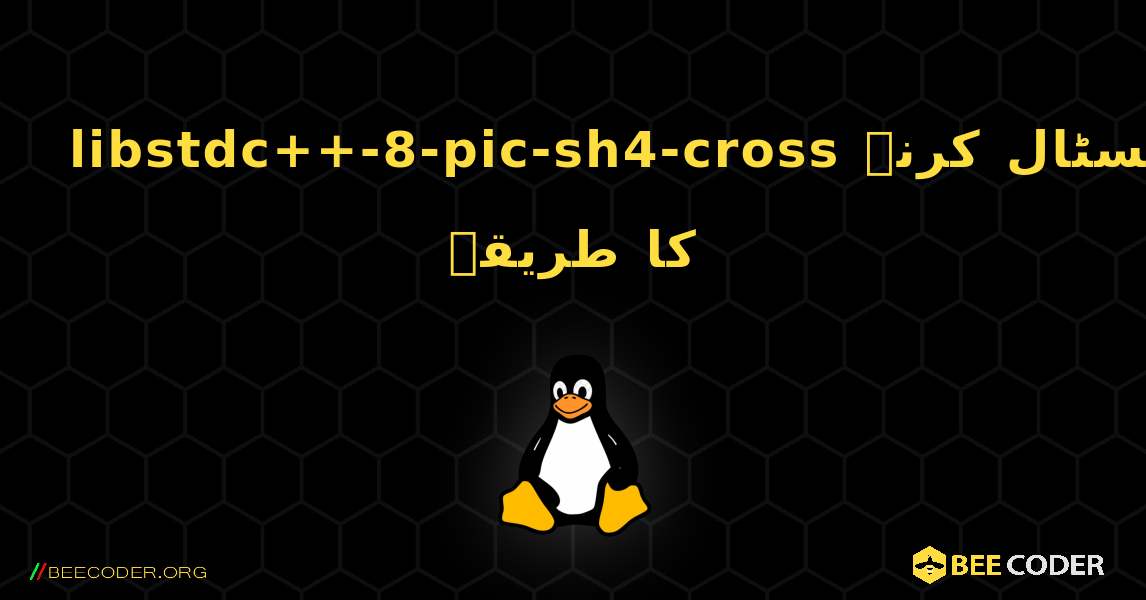 libstdc++-8-pic-sh4-cross  انسٹال کرنے کا طریقہ. Linux
