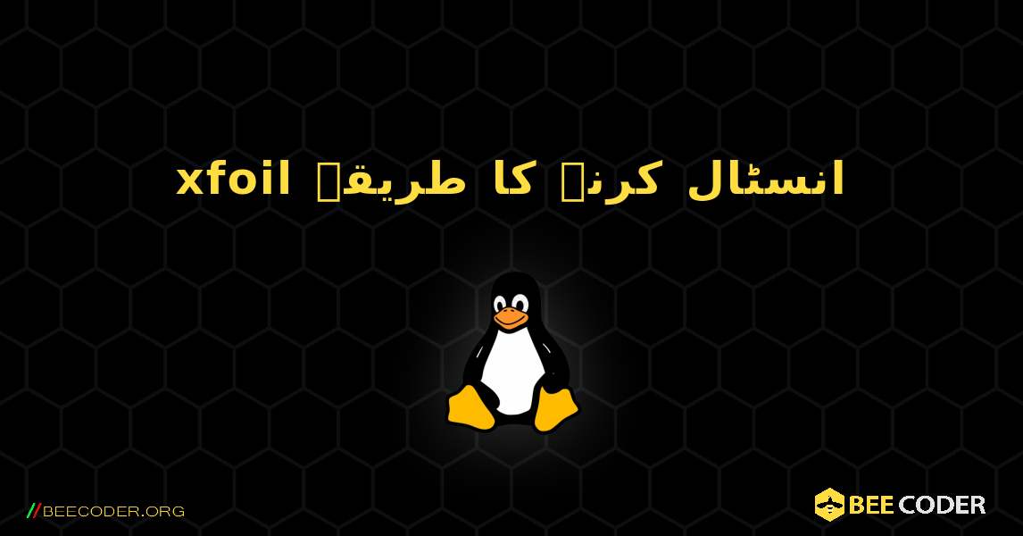xfoil  انسٹال کرنے کا طریقہ. Linux