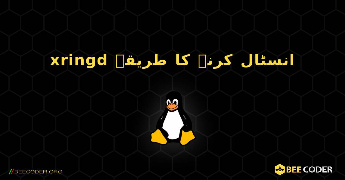 xringd  انسٹال کرنے کا طریقہ. Linux