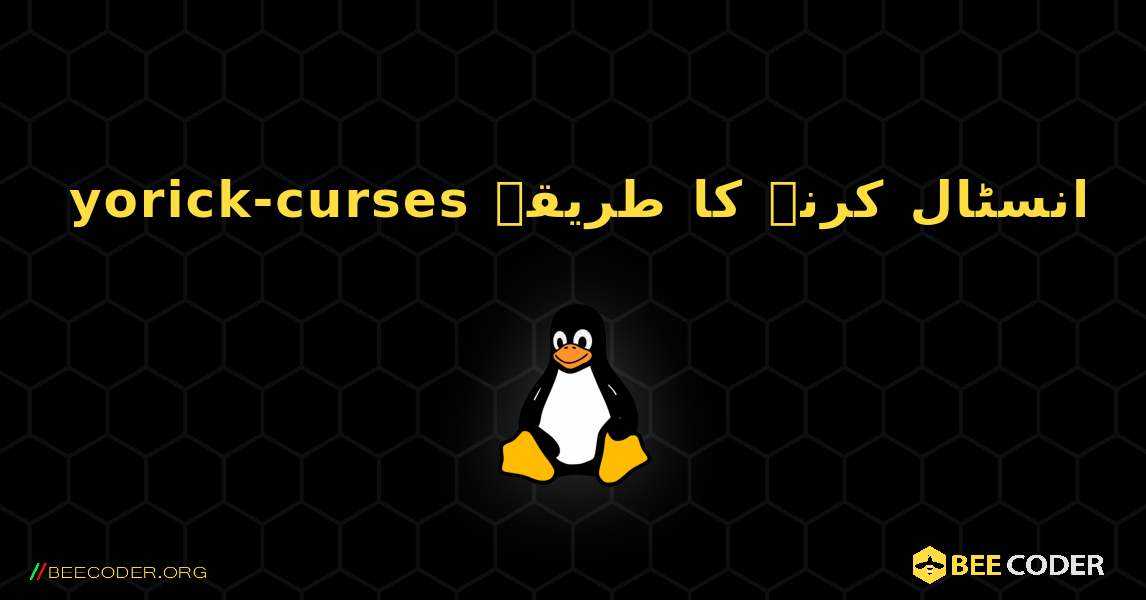 yorick-curses  انسٹال کرنے کا طریقہ. Linux