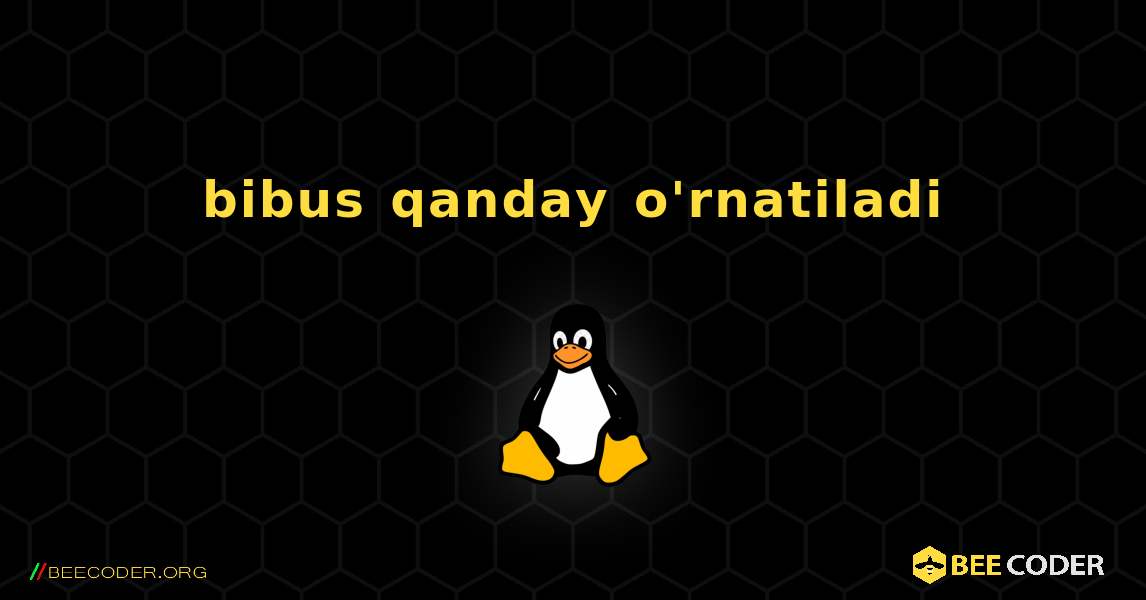 bibus  qanday o'rnatiladi. Linux