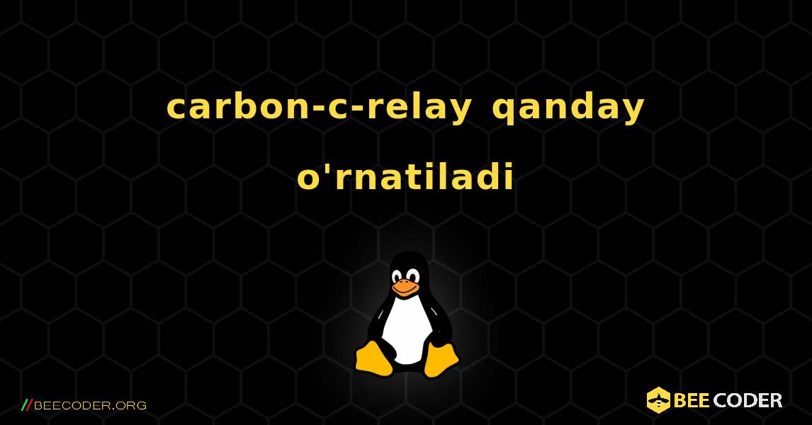 carbon-c-relay  qanday o'rnatiladi. Linux