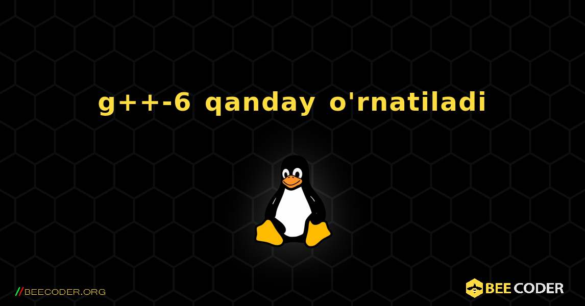 g++-6  qanday o'rnatiladi. Linux