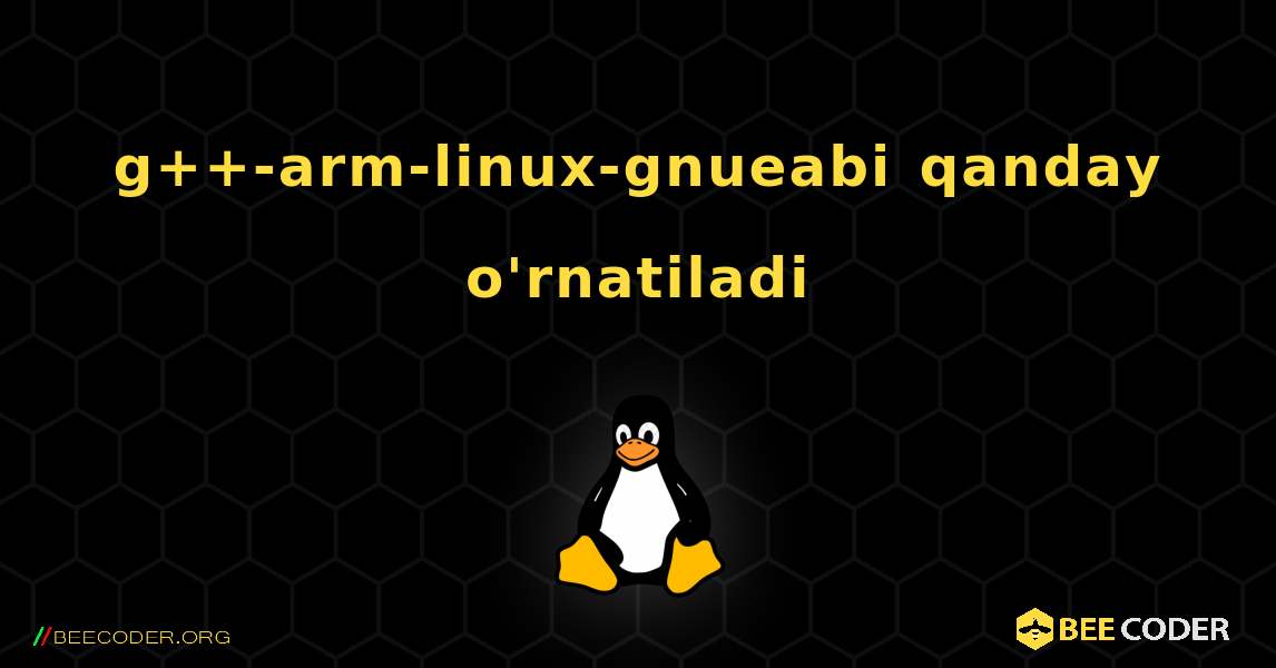 g++-arm-linux-gnueabi  qanday o'rnatiladi. Linux