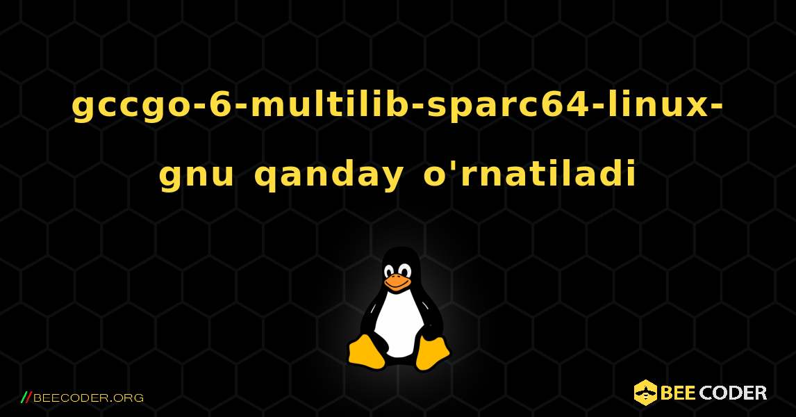 gccgo-6-multilib-sparc64-linux-gnu  qanday o'rnatiladi. Linux