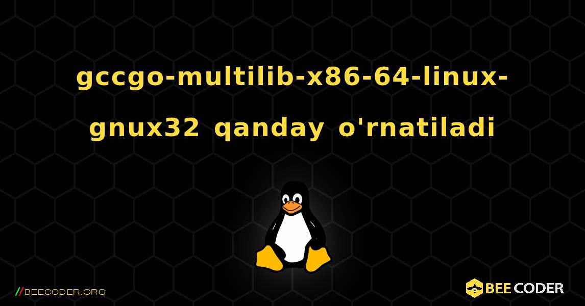 gccgo-multilib-x86-64-linux-gnux32  qanday o'rnatiladi. Linux