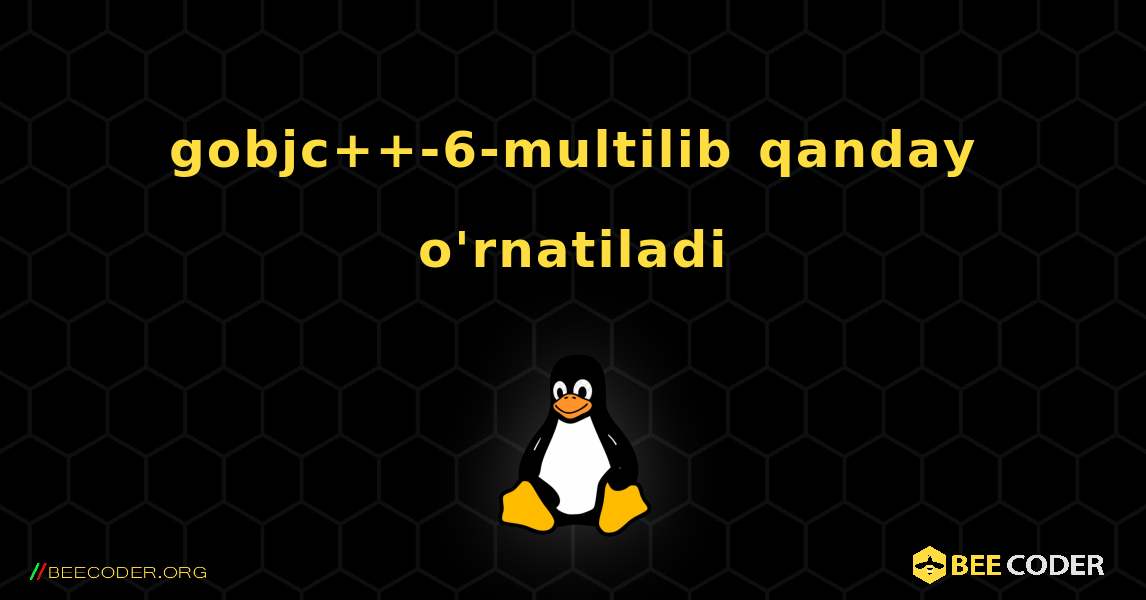 gobjc++-6-multilib  qanday o'rnatiladi. Linux