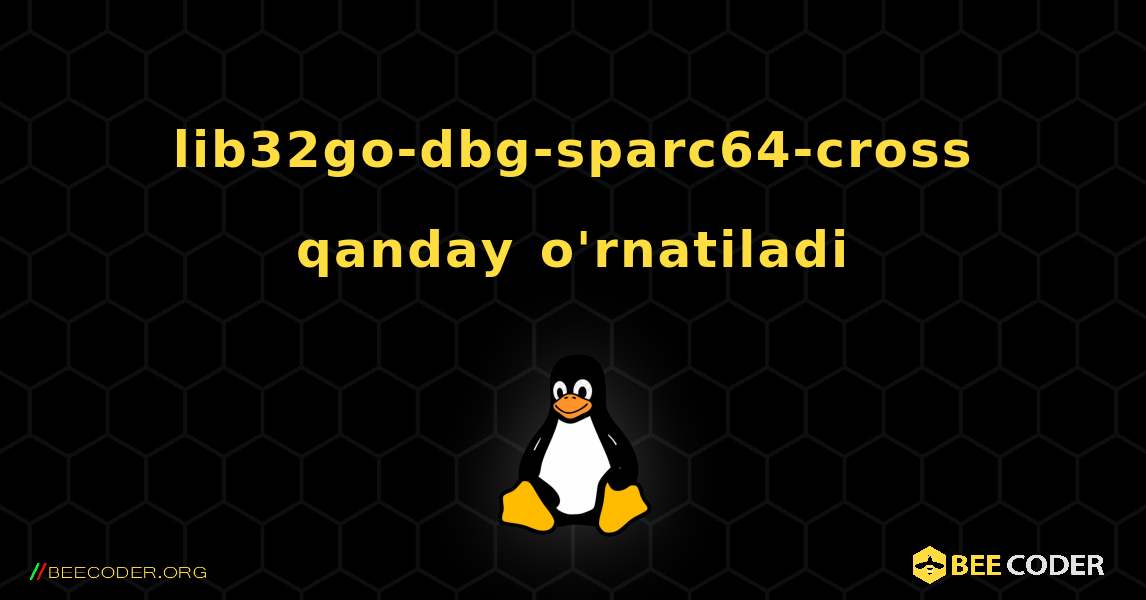 lib32go-dbg-sparc64-cross  qanday o'rnatiladi. Linux