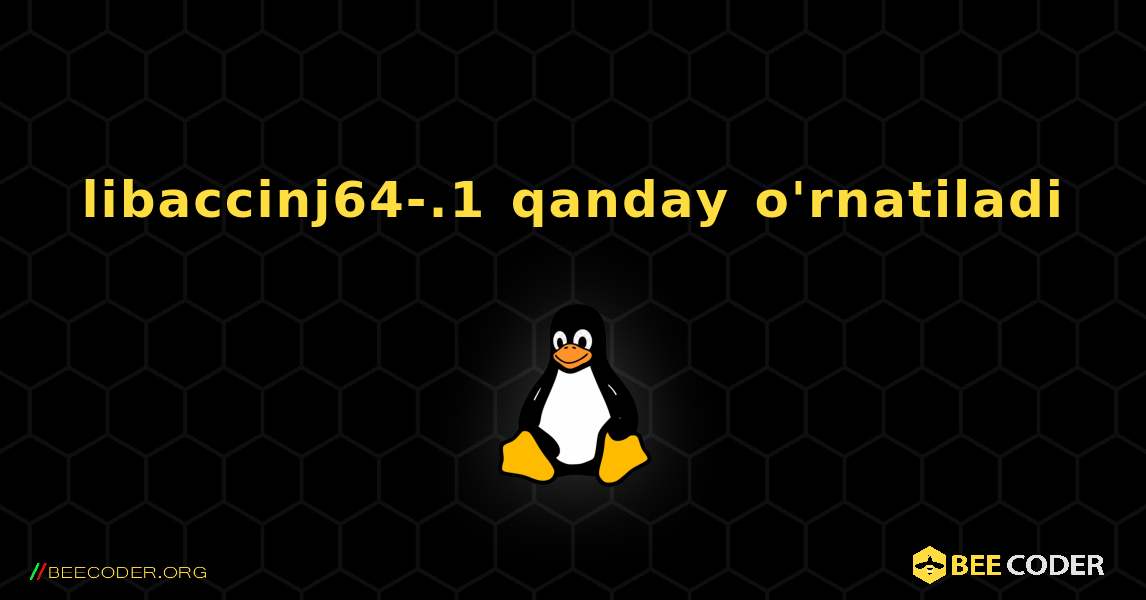 libaccinj64-.1  qanday o'rnatiladi. Linux
