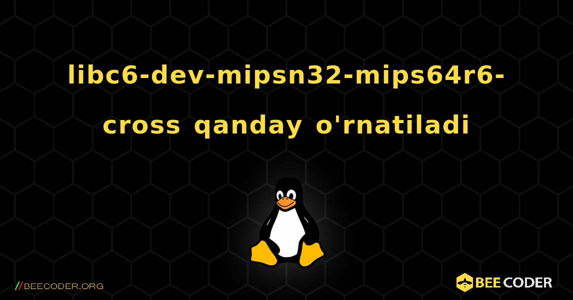 libc6-dev-mipsn32-mips64r6-cross  qanday o'rnatiladi. Linux