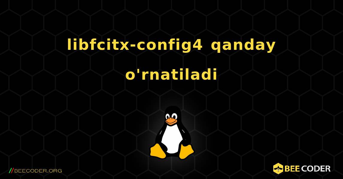 libfcitx-config4  qanday o'rnatiladi. Linux