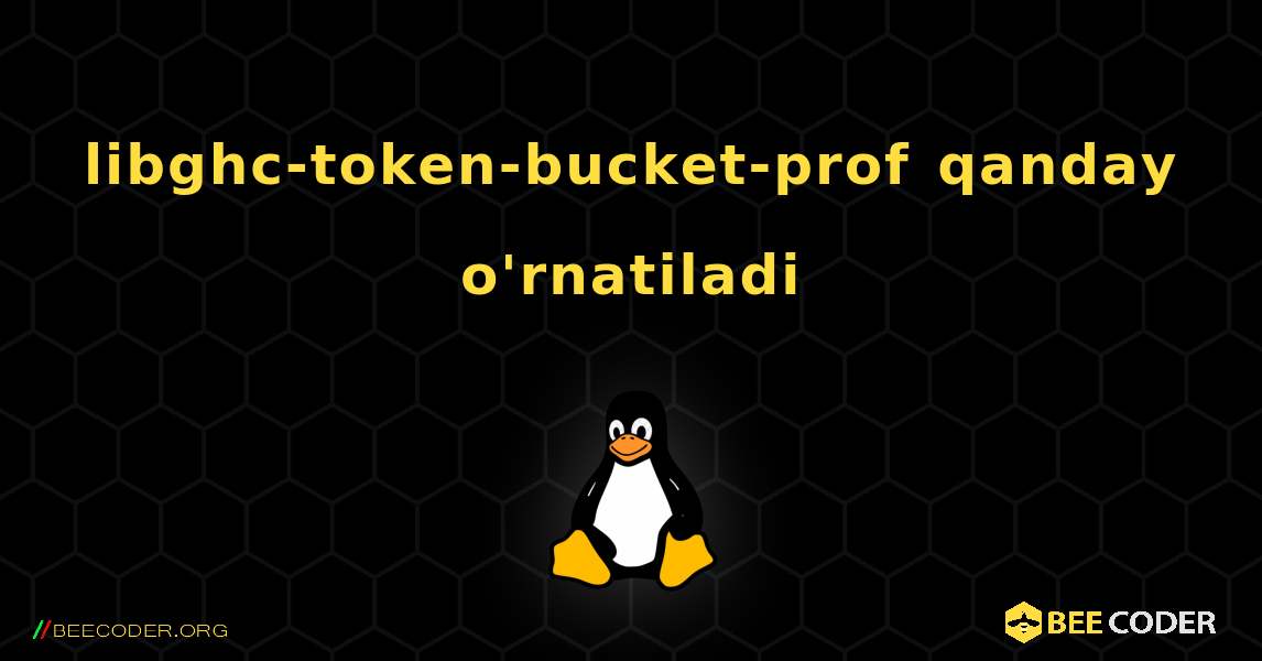 libghc-token-bucket-prof  qanday o'rnatiladi. Linux