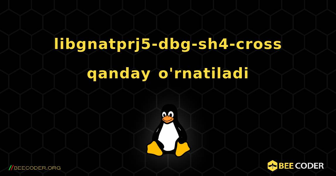 libgnatprj5-dbg-sh4-cross  qanday o'rnatiladi. Linux
