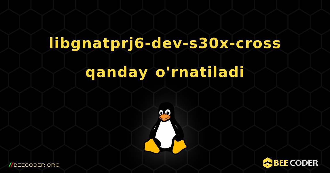 libgnatprj6-dev-s30x-cross  qanday o'rnatiladi. Linux