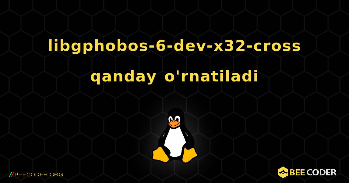 libgphobos-6-dev-x32-cross  qanday o'rnatiladi. Linux
