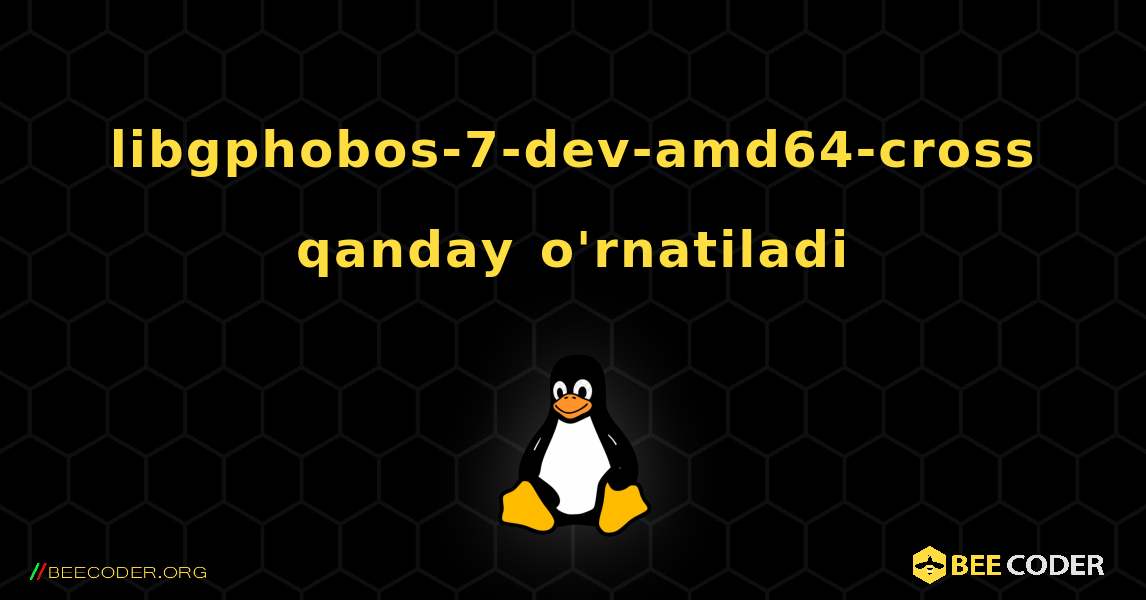libgphobos-7-dev-amd64-cross  qanday o'rnatiladi. Linux