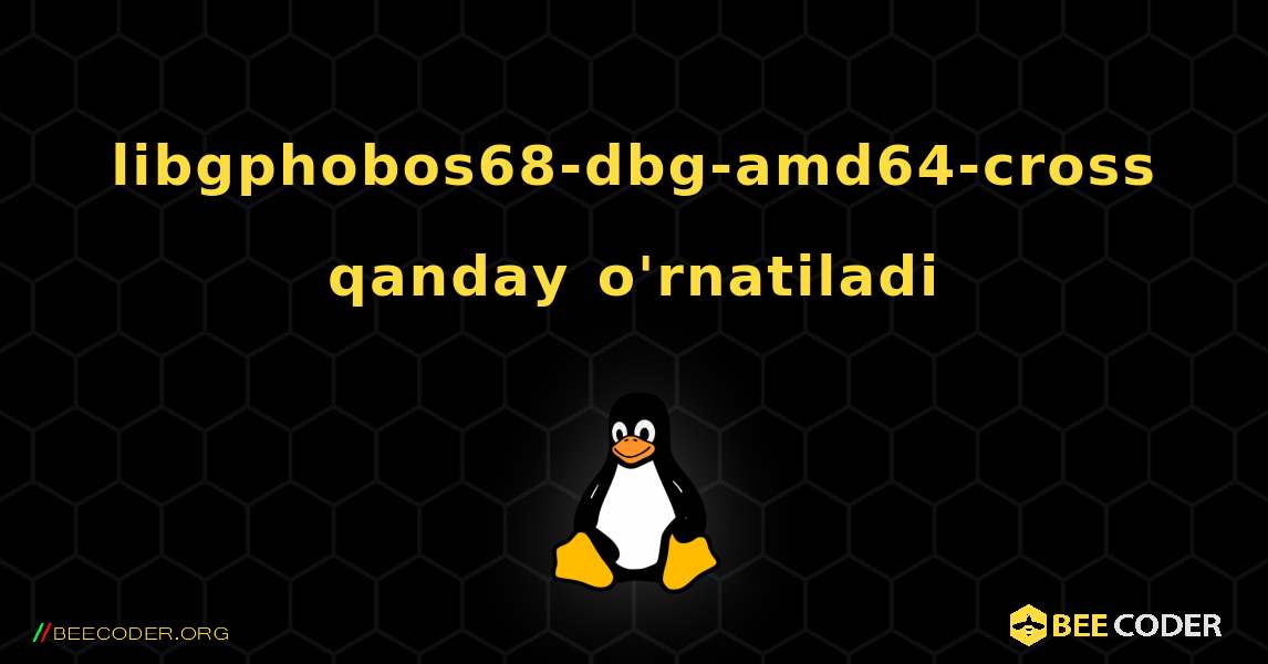 libgphobos68-dbg-amd64-cross  qanday o'rnatiladi. Linux