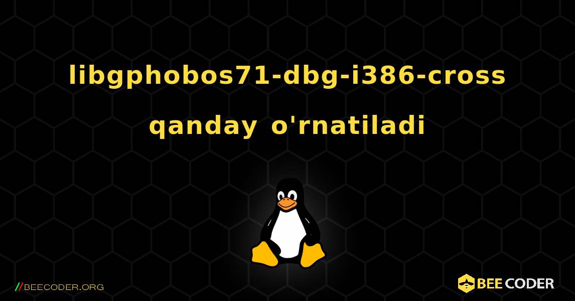 libgphobos71-dbg-i386-cross  qanday o'rnatiladi. Linux