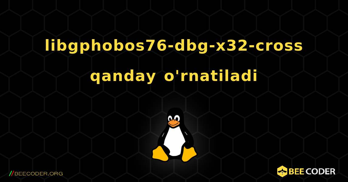 libgphobos76-dbg-x32-cross  qanday o'rnatiladi. Linux