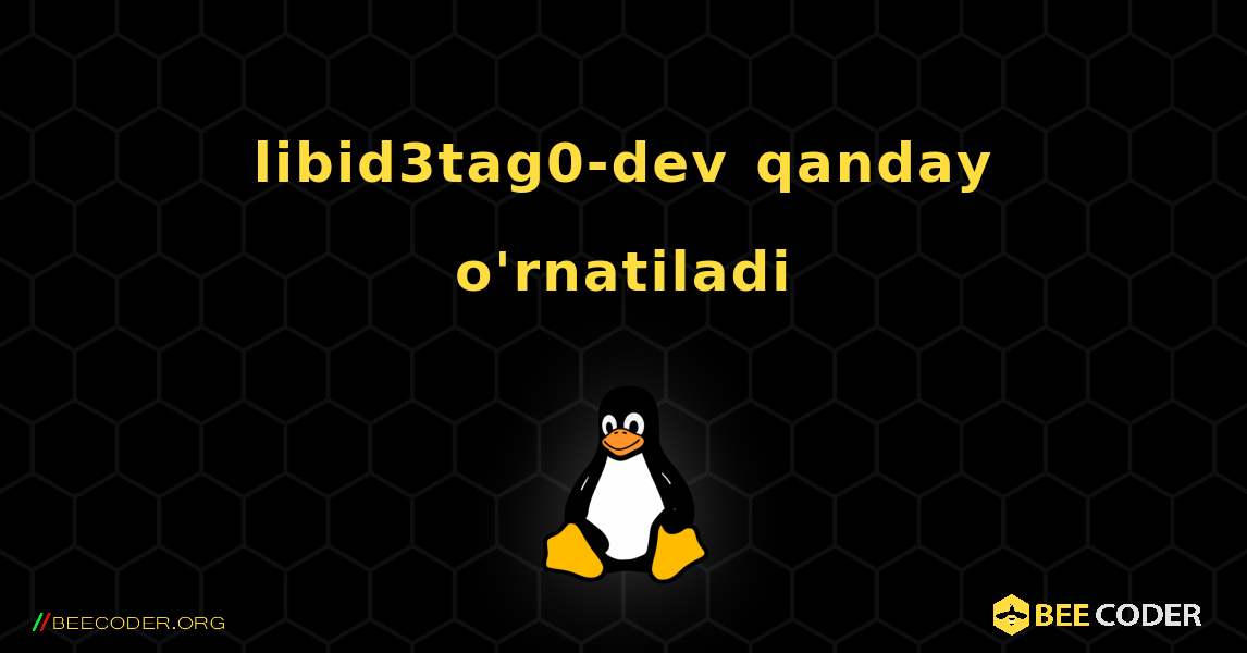 libid3tag0-dev  qanday o'rnatiladi. Linux