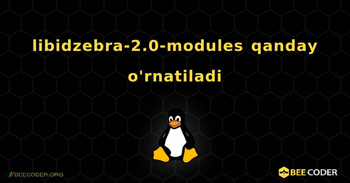 libidzebra-2.0-modules  qanday o'rnatiladi. Linux