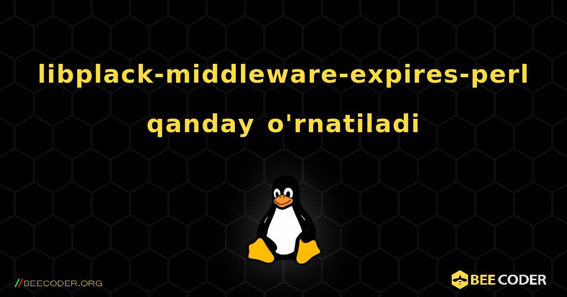 libplack-middleware-expires-perl  qanday o'rnatiladi. Linux