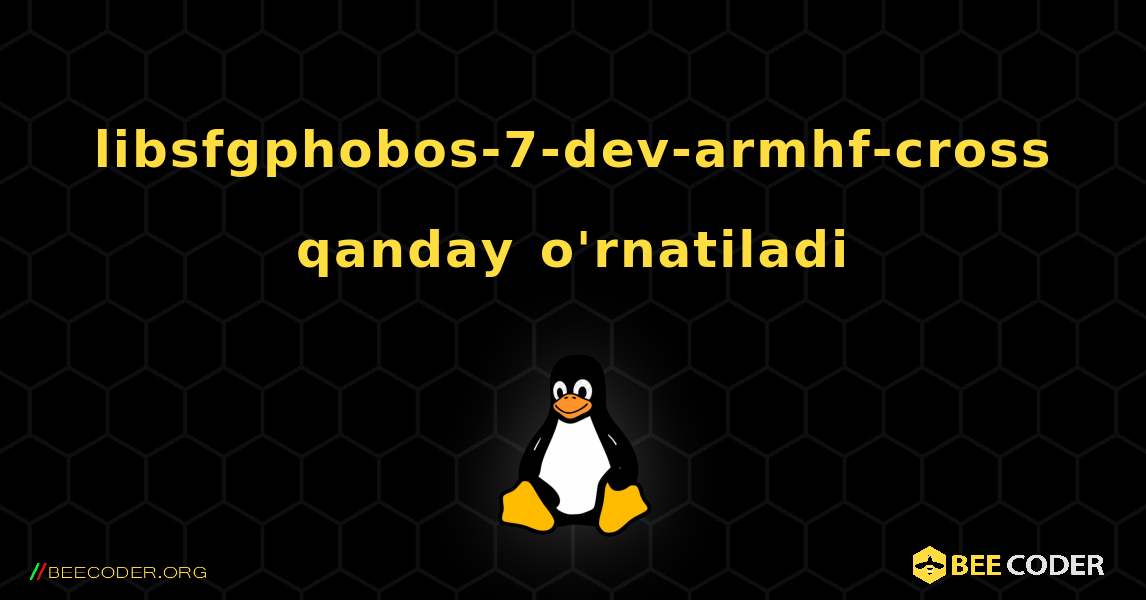 libsfgphobos-7-dev-armhf-cross  qanday o'rnatiladi. Linux