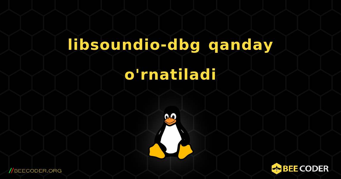 libsoundio-dbg  qanday o'rnatiladi. Linux